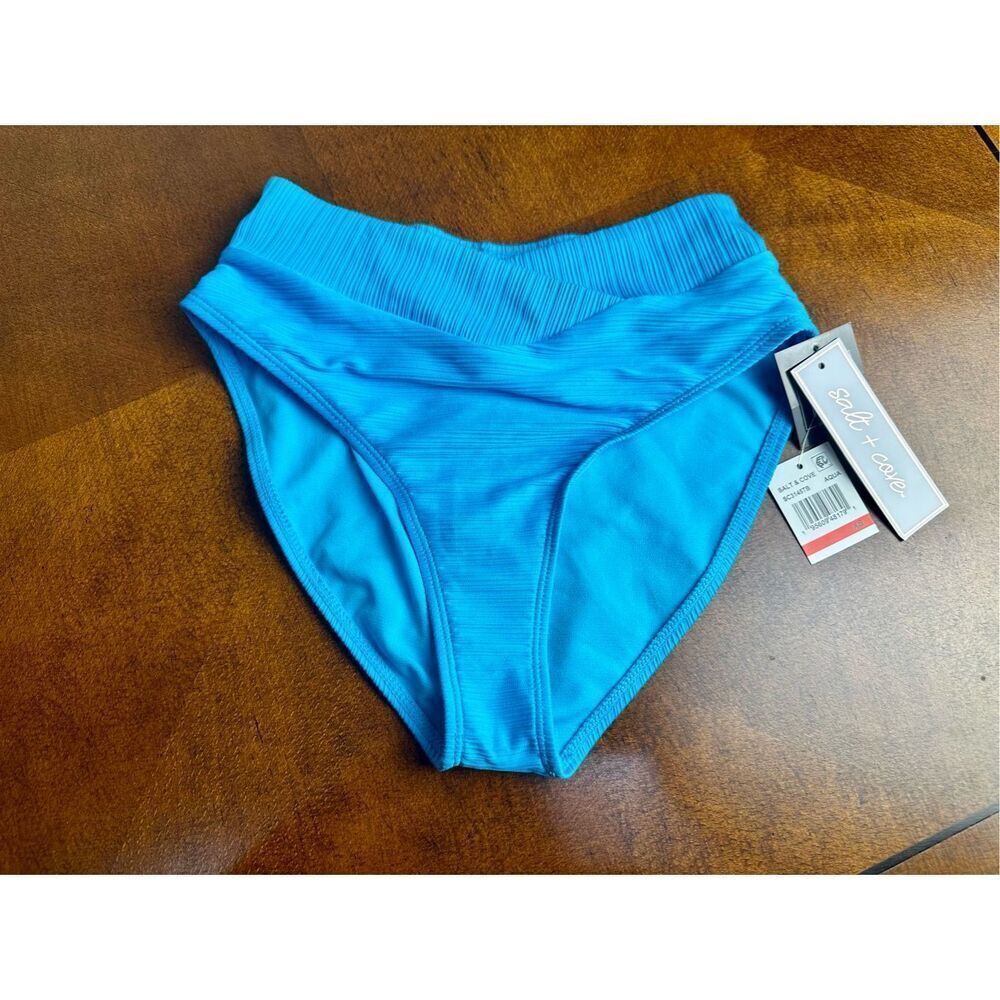 Salt & Cove NWT size XS ribbed swim bottoms - aqua